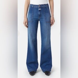 Closed women’s wide leg jeans size 29 blue indigo ultra wide high rise